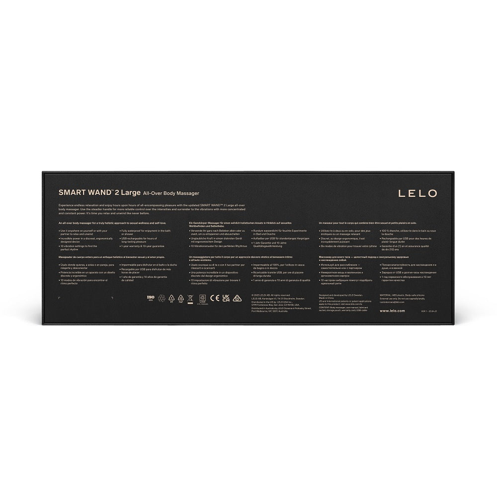 Lelo Smart Wand 2 Large (Aqua) – Luxury Full-Body Massager > Sex Toys > Massage Wands