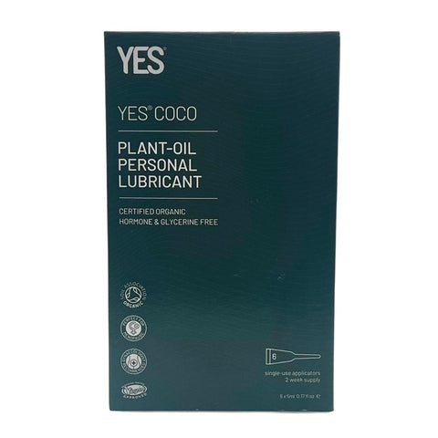 Yes Coco Organic Coconut and Jojoba Oil-Based Lubricant 6 x 5ml – Gentle Lubricant Speciality Lubricants