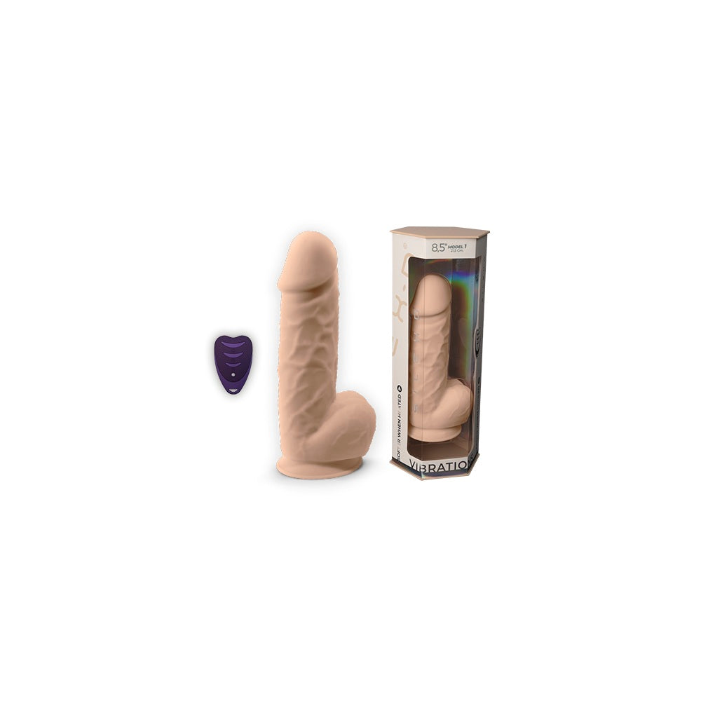 SilexD Model 1 (Silicone) – Remote-Controlled 8.5 Inch Vibrating Girthy Dildo Dongs Realistic