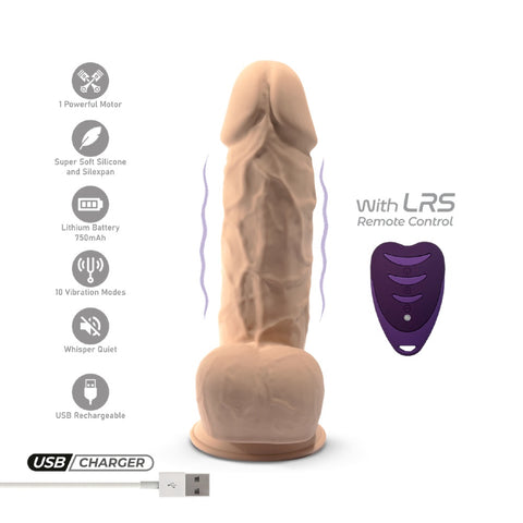 SilexD Model 1 (Silicone) – Remote-Controlled 8.5 Inch Vibrating Girthy Dildo Dongs Realistic