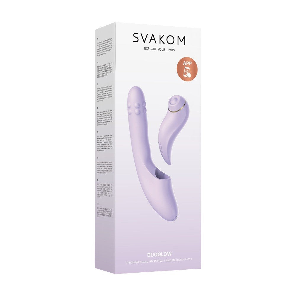 Svakom Duoglow 7.7 Inch 2-in-1 Powerful Remote-Controlled Vibrator > Vibrators > Ladies > Rabbit