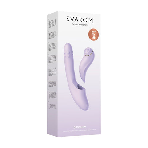 Svakom Duoglow (2-in-1) – Powerful Remote-Controlled Vibrator and Versatile Stimulator VIBRATORS-RABBIT