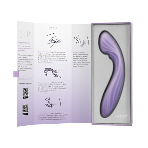 Svakom Margot (Lilac) – Dual Motor Warming G-Spot Vibrator with Deep Vibration and Multiple Intensity Levels Vibrators - G Spot