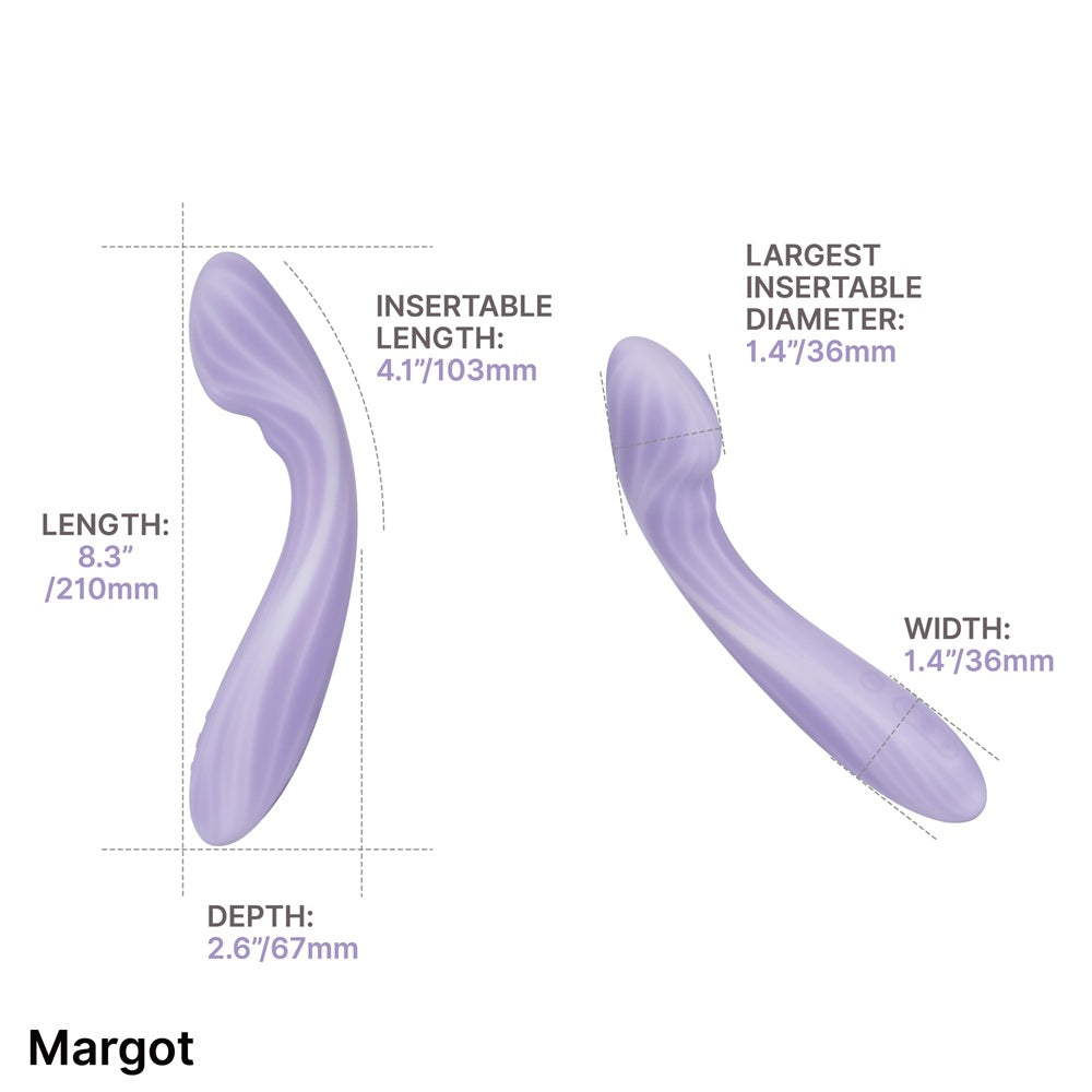Svakom Margot (Lilac) – Dual Motor Warming G-Spot Vibrator with Deep Vibration and Multiple Intensity Levels Vibrators - G Spot