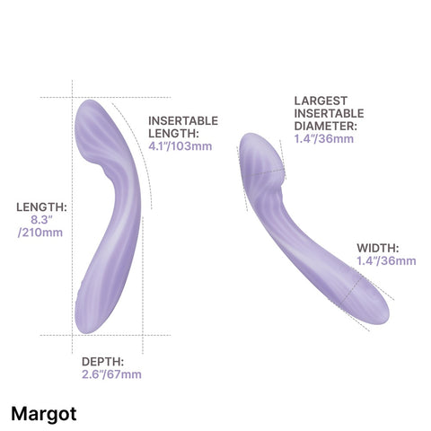 Svakom Margot (Lilac) – Dual Motor Warming G-Spot Vibrator with Deep Vibration and Multiple Intensity Levels Vibrators - G Spot