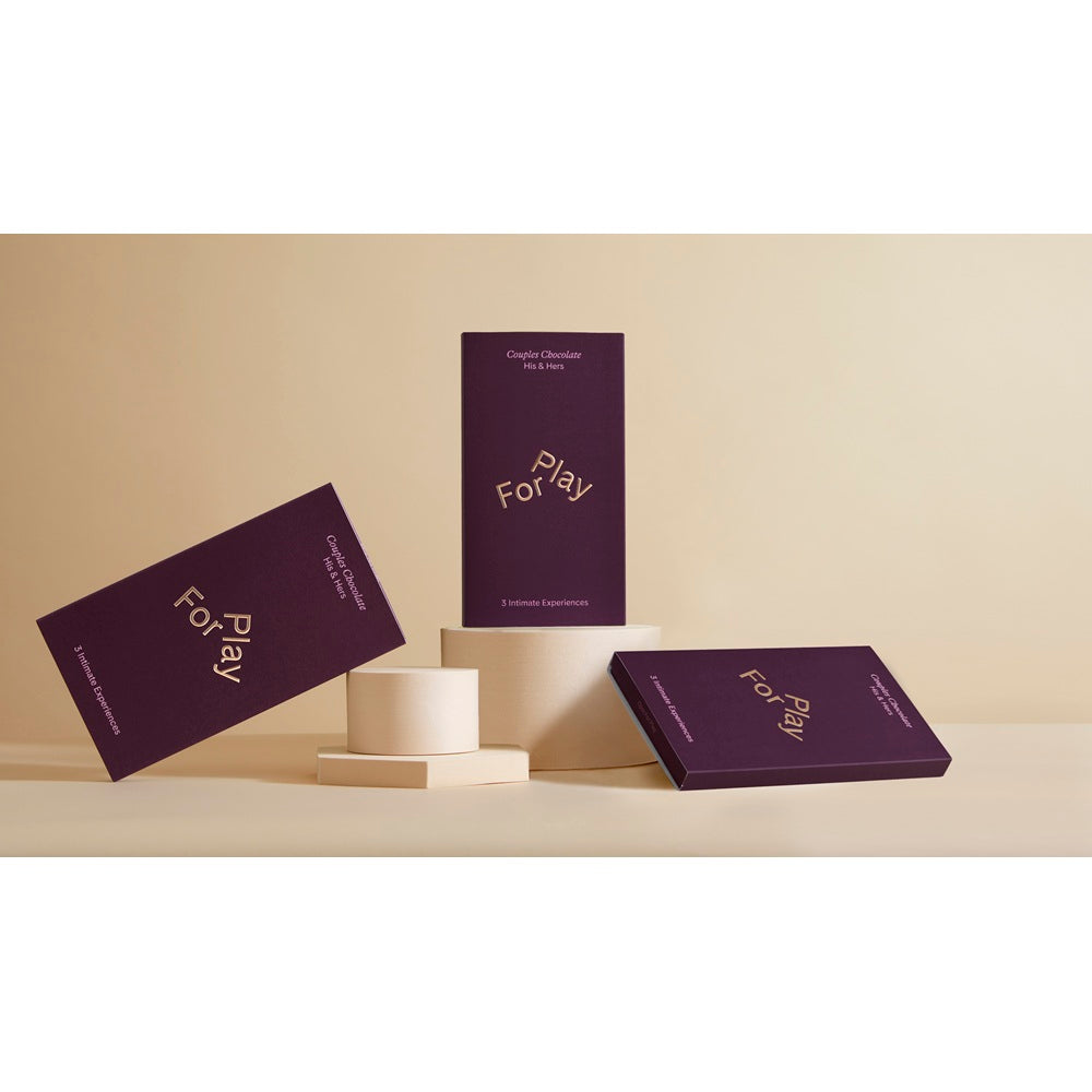 For Play His and Hers Vegan Chocolate Box – Artisanal Milk Chocolate with Ecuadorian Cacao > Novelties > Candy & Edible Items