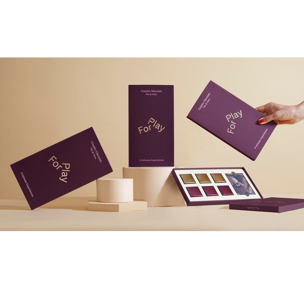 For Play His and Hers Couples Chocolate (Dark) – Artisan Vegan Chocolate Gift Set > Novelties > Candy & Edible Items