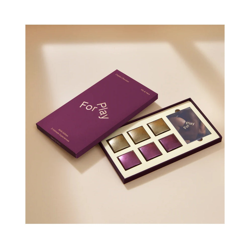 For Play His and Hers Vegan Chocolate Box – Artisanal Milk Chocolate with Ecuadorian Cacao Default Title > Novelties > Candy & Edible Items