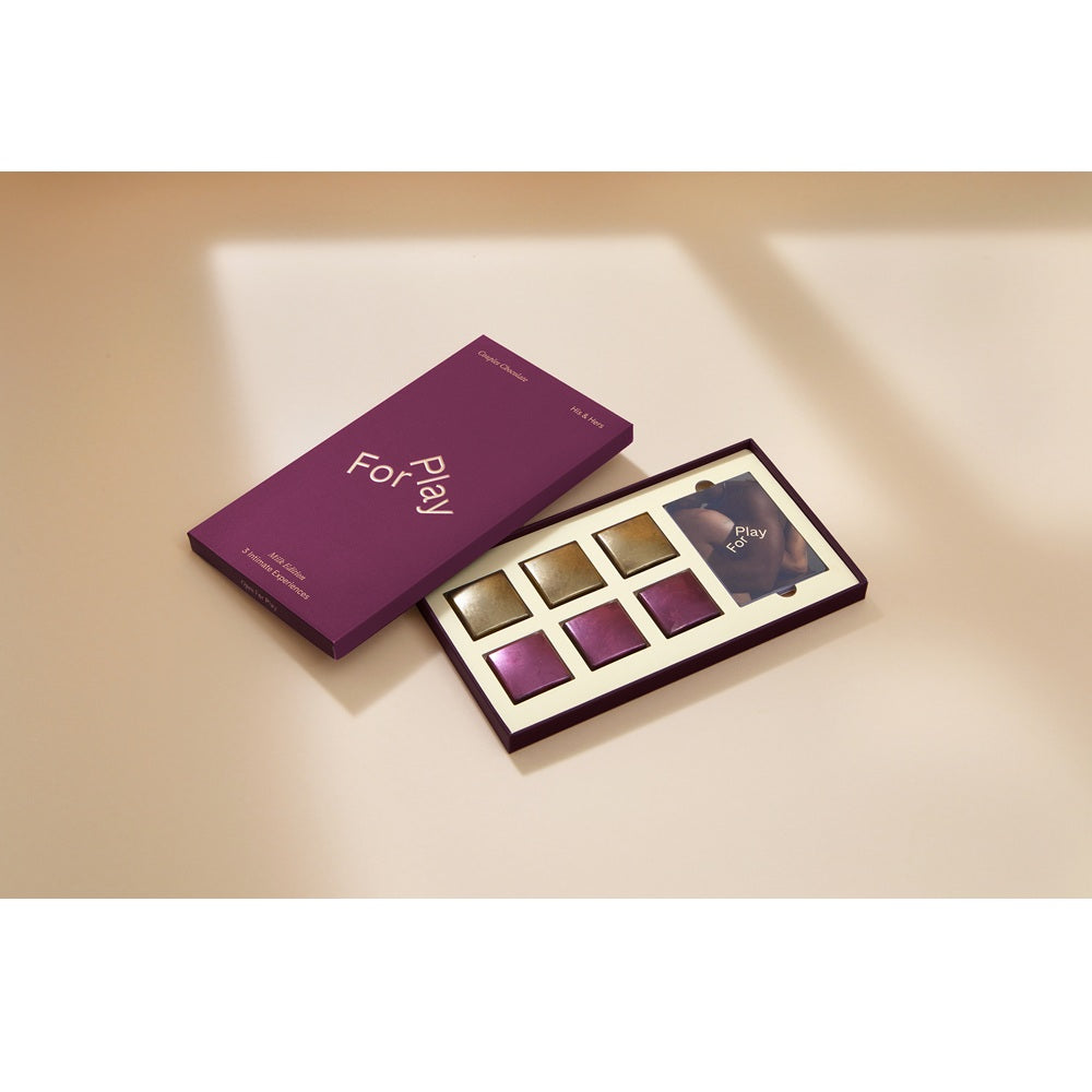 For Play His and Hers Vegan Chocolate Box – Artisanal Milk Chocolate with Ecuadorian Cacao > Novelties > Candy & Edible Items