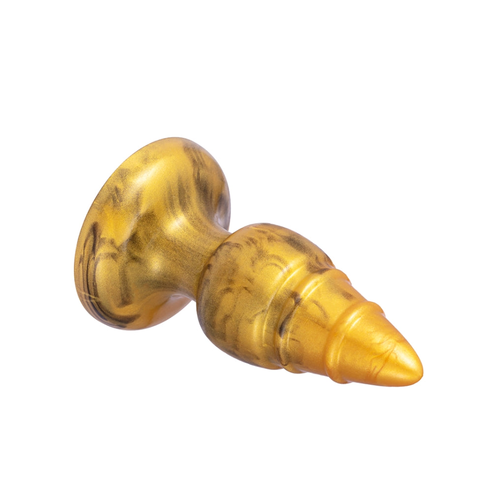 SilexD Fantasy Collection Goldy Medium – Silicone Butt Plug Secondary image