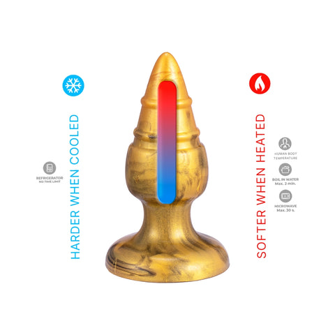 SilexD Fantasy Collection Goldy (Gold) – Medium Silicone Butt Plug > Anal Range > Butt Plugs