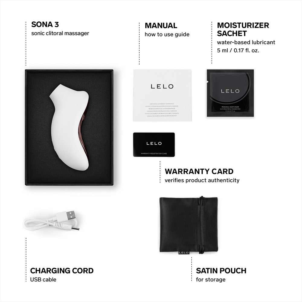 Lelo Sona 3 (White)– Luxury Clitoral Massager > Sex Toys For Ladies > Clitoral Vibrators and Stimulators