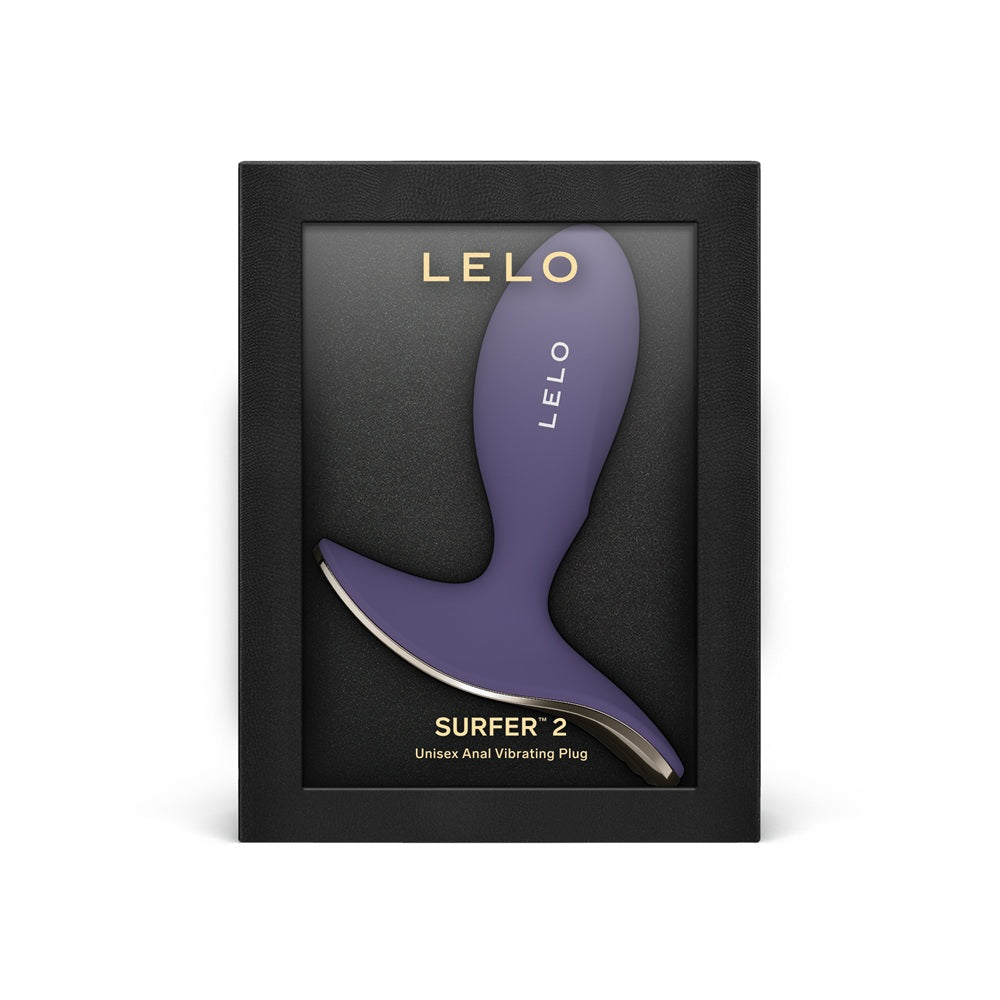 Lelo Surfer 2 – Unisex Waterproof Anal Vibrating Plug - Purple > Anal Range > Vibrating Butt Plugs