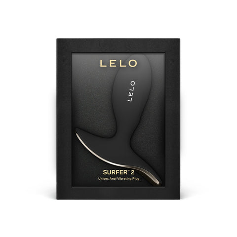 Lelo Surfer 2 – Remote-Controlled Unisex Anal Vibrating Plug - Black > Anal Range > Vibrating Butt Plugs