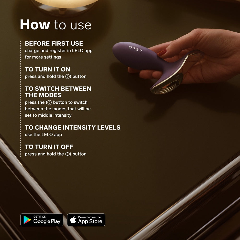 Lelo Surfer 2 – Unisex Waterproof Anal Vibrating Plug - Purple > Anal Range > Vibrating Butt Plugs