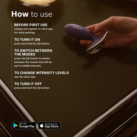 Lelo Surfer 2 – Unisex Waterproof Anal Vibrating Plug - Purple > Anal Range > Vibrating Butt Plugs