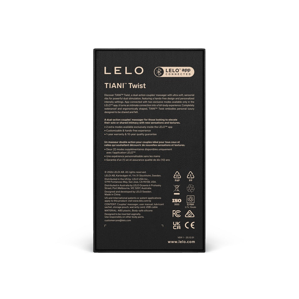 Lelo Tiani Twist – Luxury Couples Massager > Sex Toys > Couples Toys