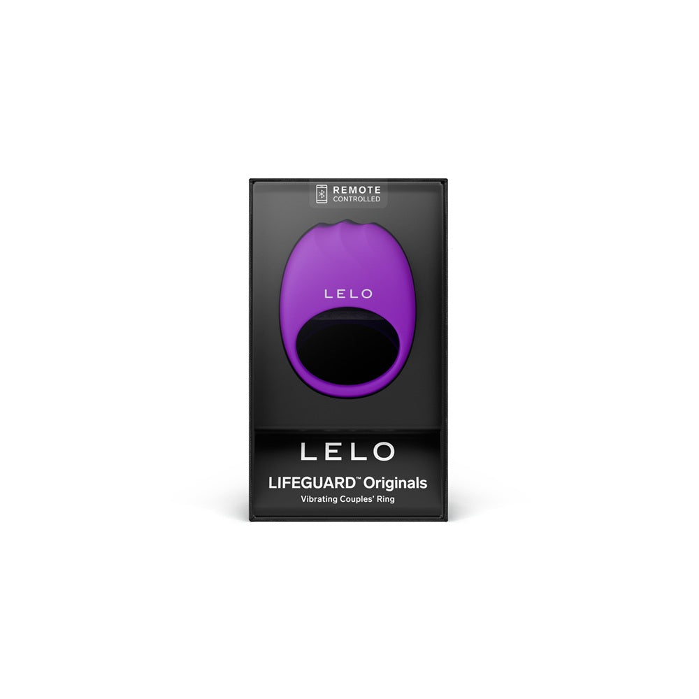 Lelo Originals Lifeguard – Waterproof Silicone Vibrating Cock Ring - Purple > Cock Ring > Vibrating