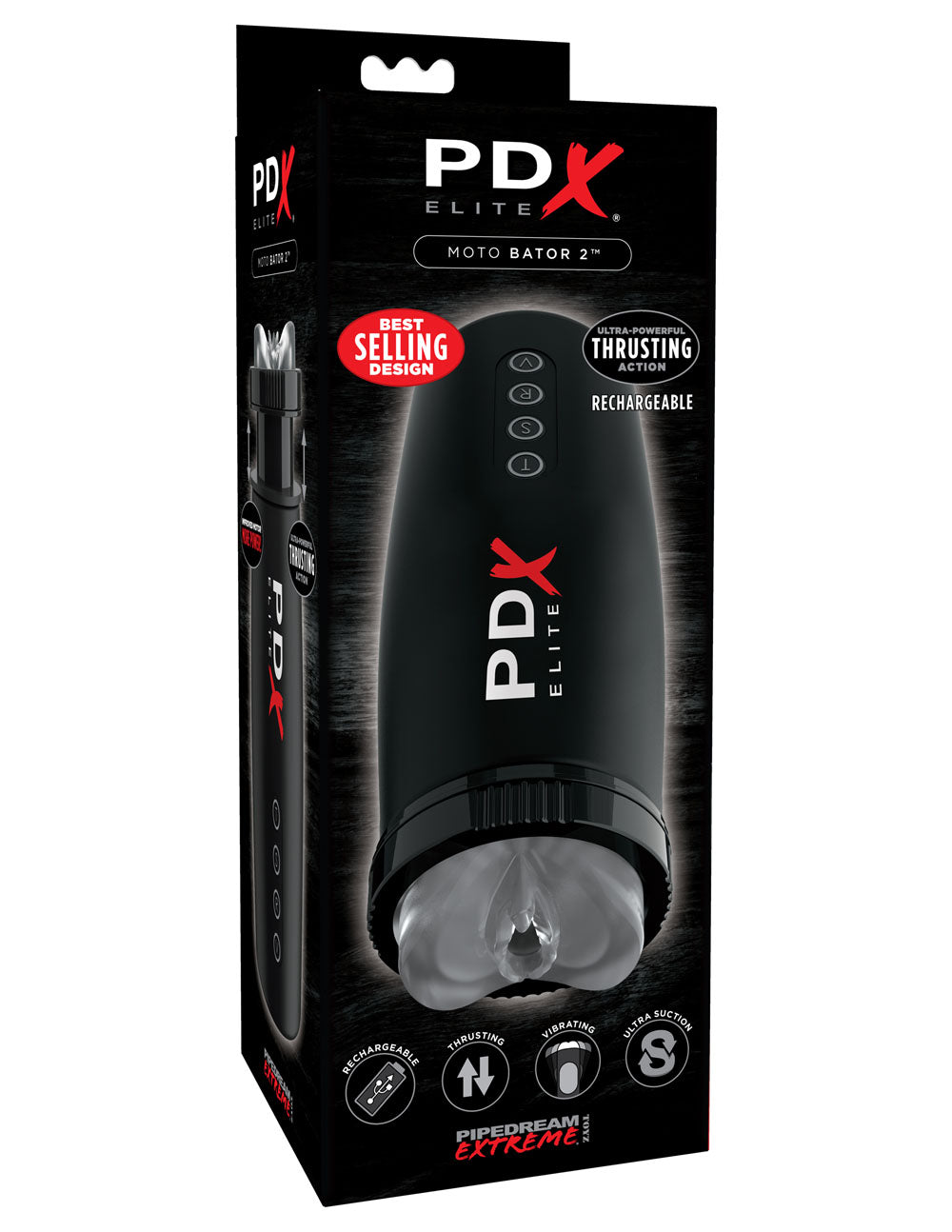 Pipedream Extreme Toyz Elite Motobator 2 – Powered Masturbator Device > Sex Toys For Men > Masturbators > Vibrating