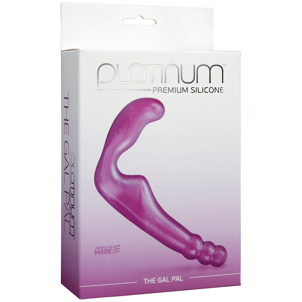 Doc Johnson Platinum The Gal Pal (Iridescent Purple) – Premium Silicone Strapless Strap-On (7.75 inches) > Dildos > Strapless Strap Ons