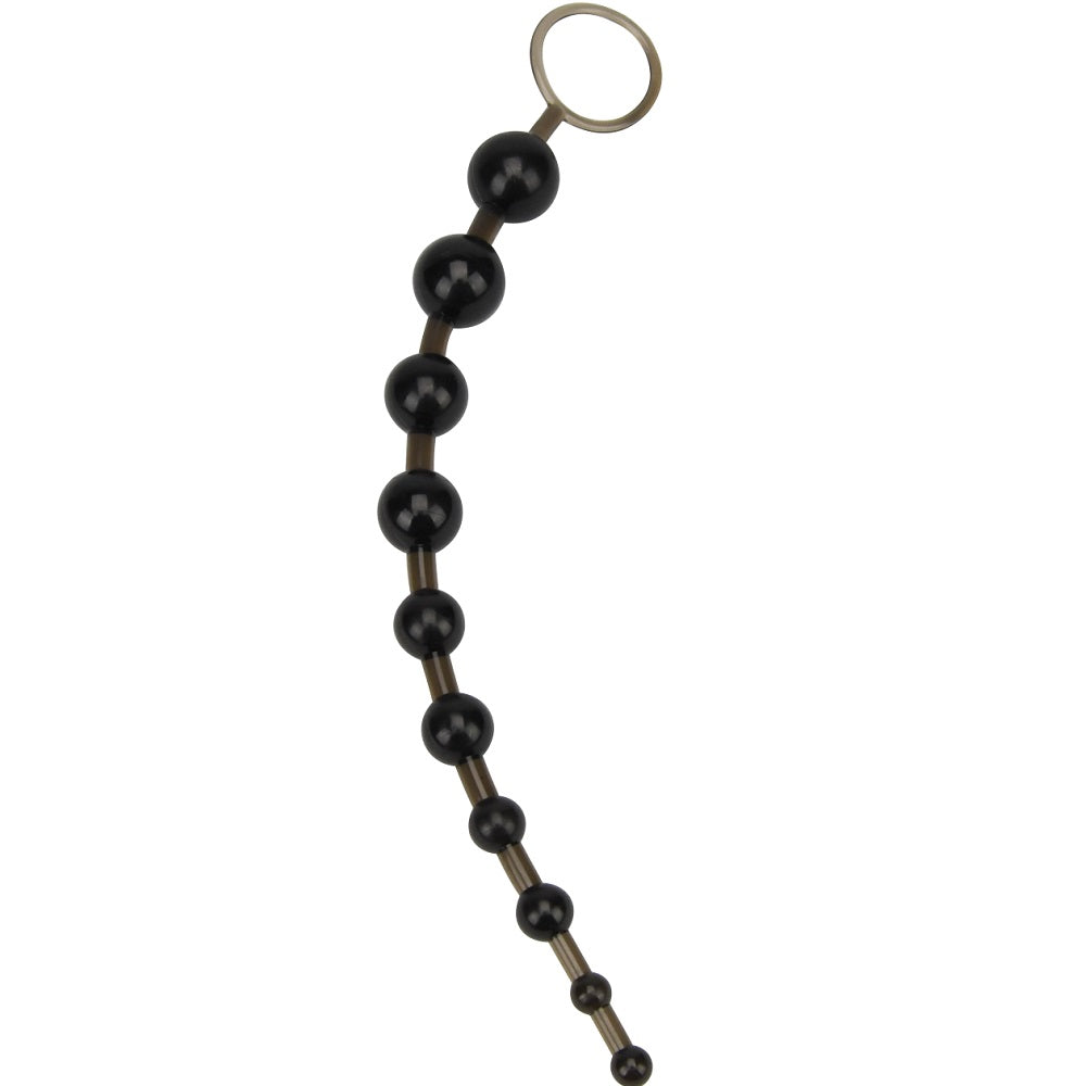 Loving Joy Anal Love Beads (Black) – 12.5" Flexible Jelly Anal Beads Default Title > Anal Range > Oversized Anal Toys