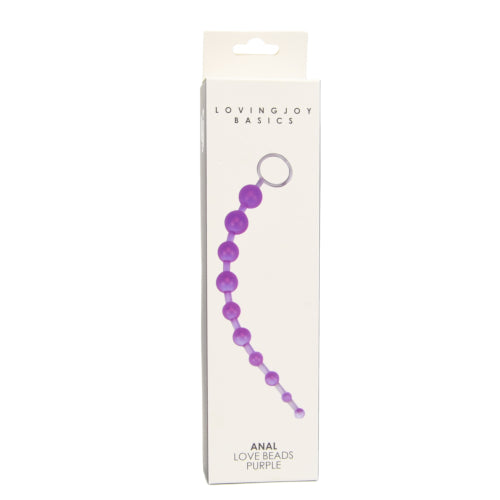 Loving Joy Anal Love Beads (Purple) – Flexible Jelly Anal Beads Default Title Anal Beads