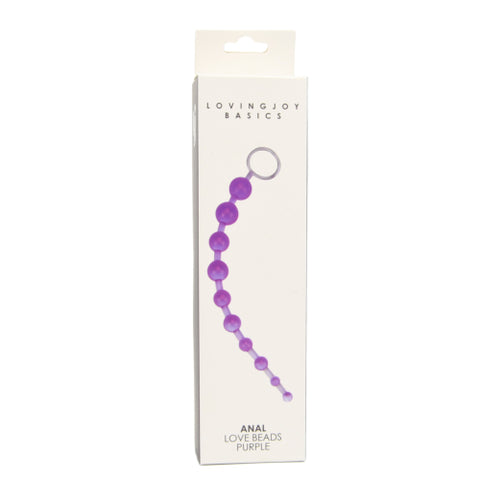 Loving Joy Anal Love Beads (Purple) – Flexible Jelly Anal Beads Default Title Anal Beads