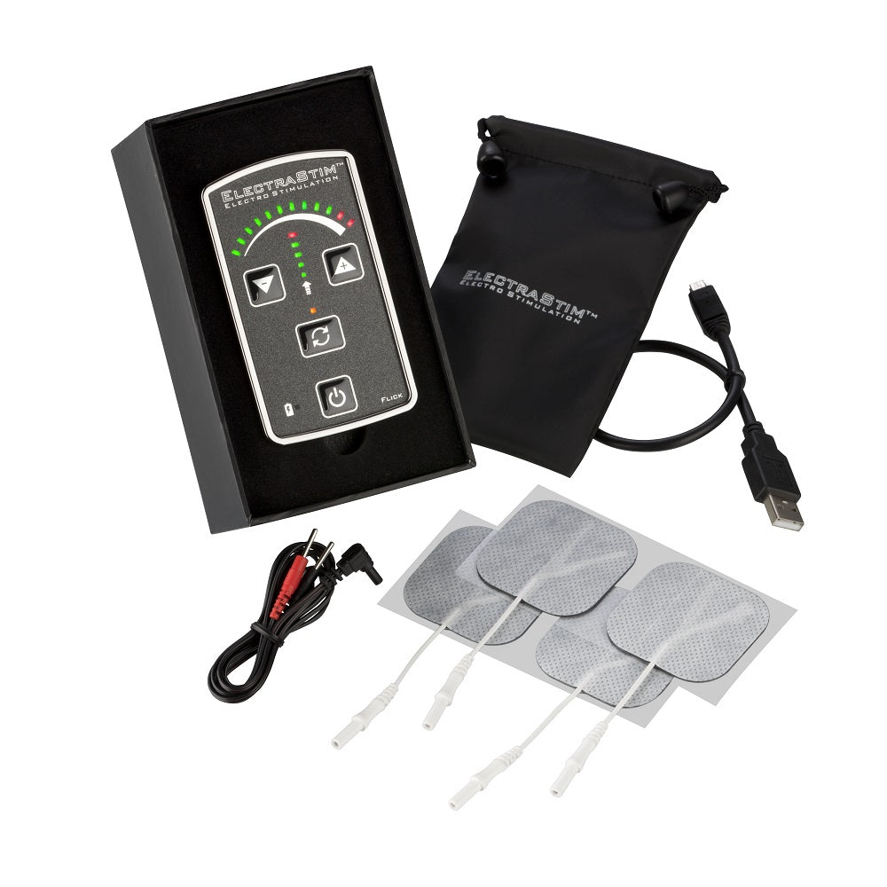 ElectraStim Flick – Electro Stimulation Pack with Seven Built-In Programs and Flicking Control Unit Default Title E-STIM TOYS
