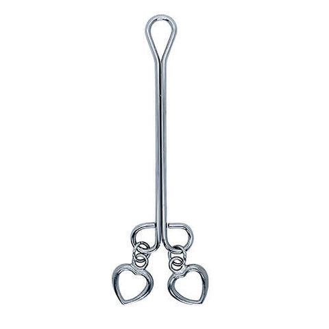 Bound to Please Clit Clip – Nickel Free Clit Clip with Heart-Shaped Charms Default Title Nipple Clips