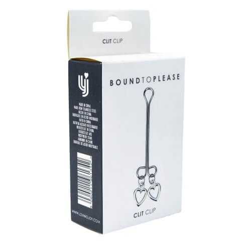 Bound to Please Clit Clip – Nickel Free Clit Clip with Heart-Shaped Charms > Sex Toys > Nipple Clips