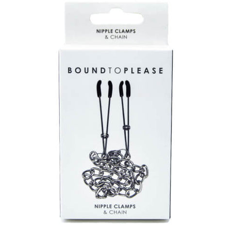 Bound to Please Adjustable Nipple Clamps with Chain – Nickel-Free Nipple Clamps Nipple Clamps