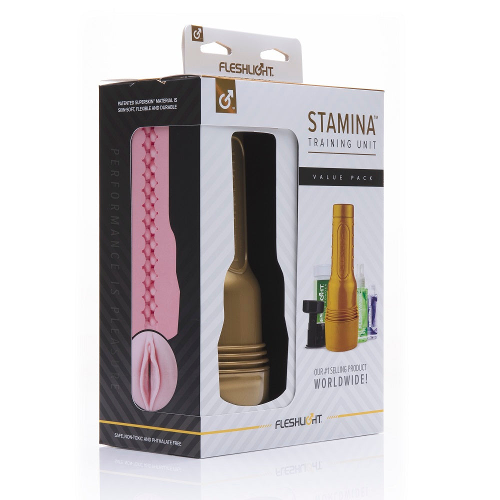 Fleshlight Stamina Training Unit Value Pack – Comprehensive Masturbator Kit > Sex Toys For Men > Masturbators > Manual