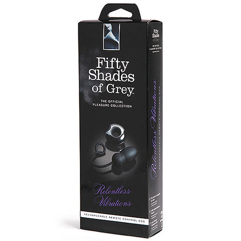 Fifty Shades of Grey Relentless Vibrations Remote Control Silicone Egg Vibrator > Sex Toys For Ladies > Vibrating Eggs