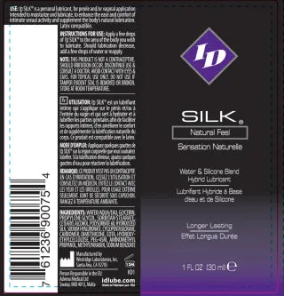 ID Silk Silicone and Water Blend Lubricant – 1 Oz Silicone and Water-Based Lubricant Secondary image