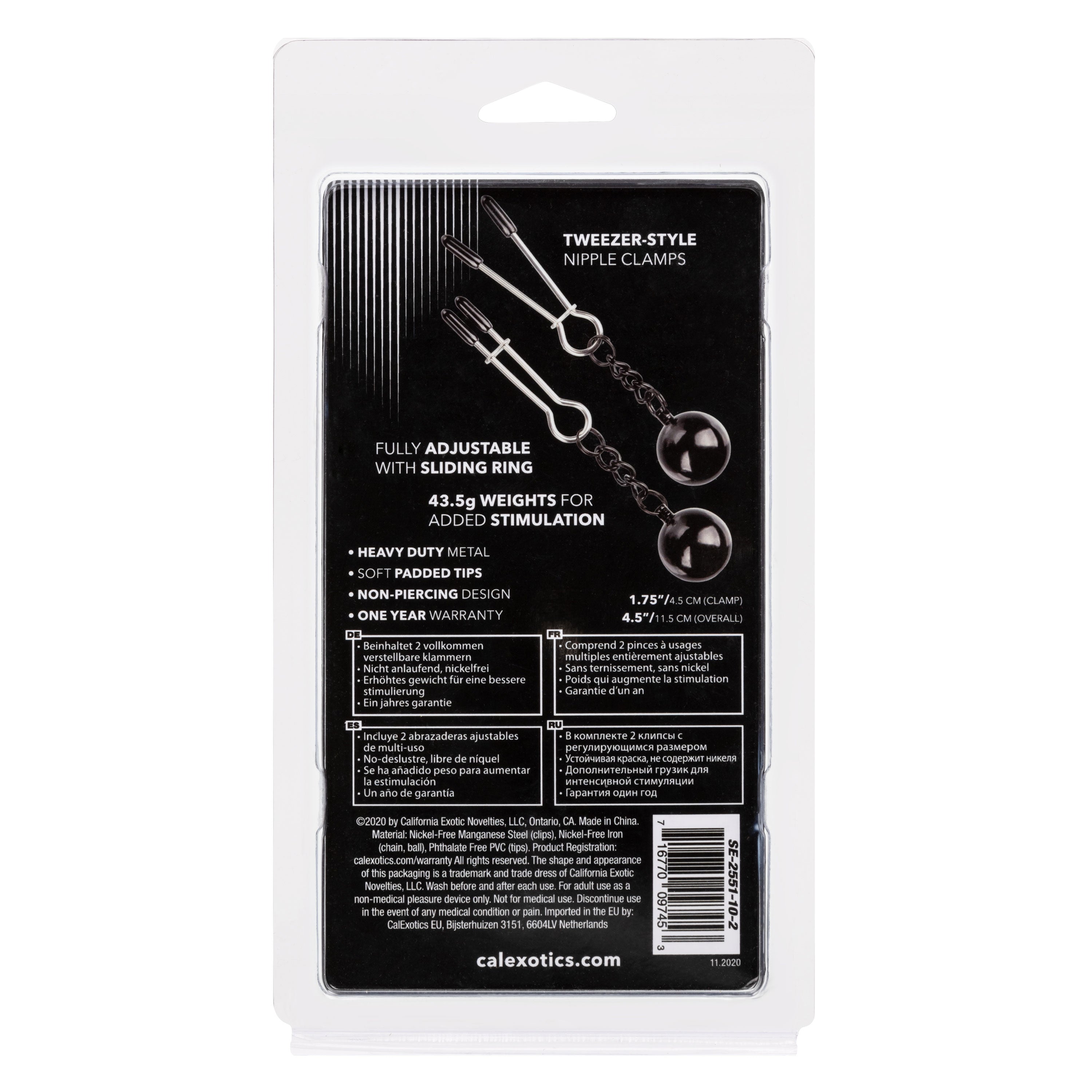 Weighted Tweezer Nipple Clamps – Fully Adjustable Nipple Grips for Precise Pressure Control Default Title > Sex Toys > Nipple Clamps