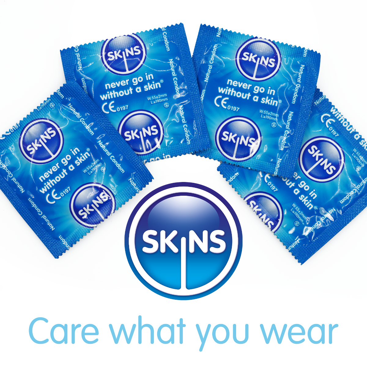 Skins Natural Condoms – Premium Quality Latex Condoms with Light Vanilla Scent - Bulk 500 Pack Secondary image