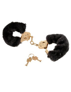 Fetish Fantasy Gold Deluxe Furry Cuffs – Soft Velvet Restraints Black > Bondage Gear > Restraints
