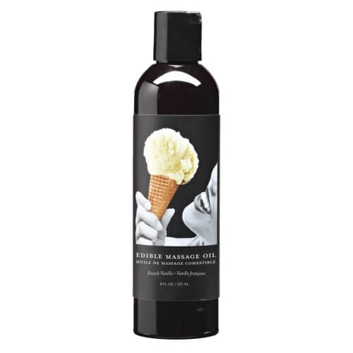 Edible French Vanilla Massage Oil 237ml Sugar Free Bottle > Essentials > Massage Oil