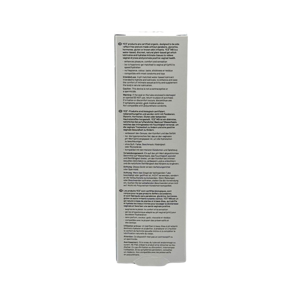 Yes Organic Water-Based Personal Lubricant (50ml) – Hypoallergenic Condom and Toy Compatible Lubricant > Lube > Water Based