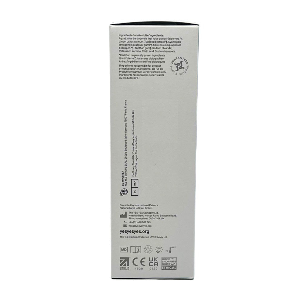 YES Organic Water-Based Personal Lubricant 100ml – Hypoallergenic Silicone-Free Lubricant > Lube > Silicone