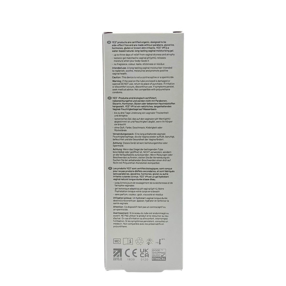 YES Vaginal Moisturizing Gel 100ml – Water-Based Natural Vaginal Moisturizer > Essentials > Feminine Care