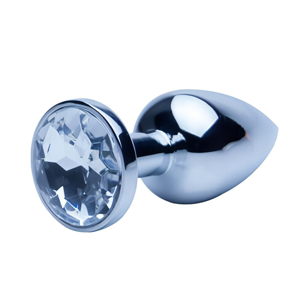 Precious Metals Silver (Large) – Luxury Butt Plug > Anal Range > Butt Plugs Main image