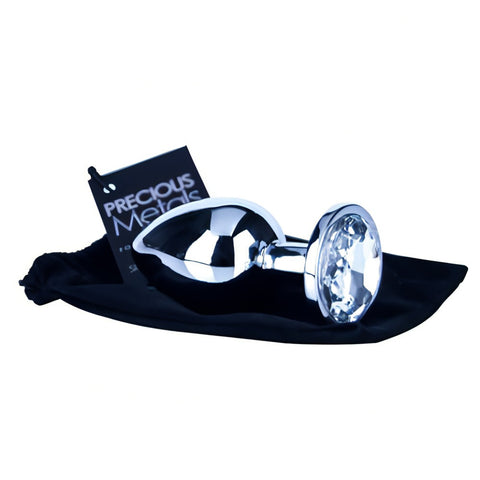 Precious Metals Silver (Large) – Luxury Butt Plug > Anal Range > Butt Plugs