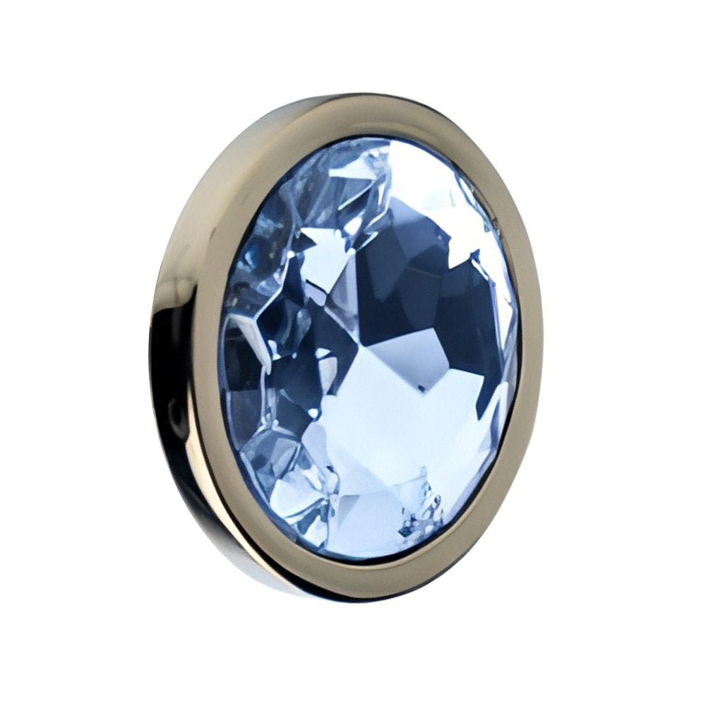 Precious Metals Gold 3.74 Inch Large (Gold) Jewelled Butt Plug – Luxury Butt Plug > Anal Range > Jewel Butt Plugs