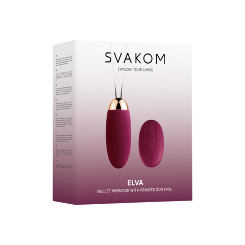 Svakom Elva (Red) – Waterproof Remote Control Vibrating Bullet > Vibrators > Mini Vibrators