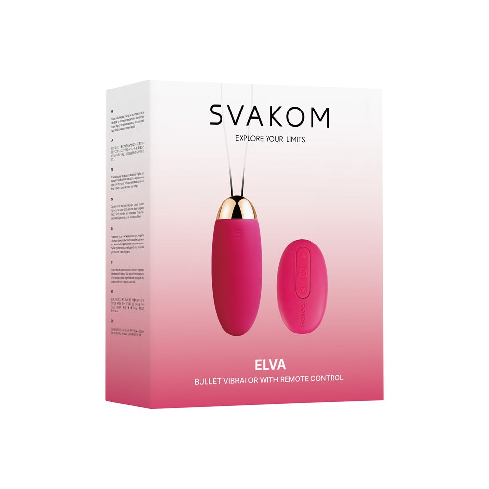 Svakom Elva (Red) – Waterproof Remote Control Vibrating Bullet > Vibrators > Mini Vibrators
