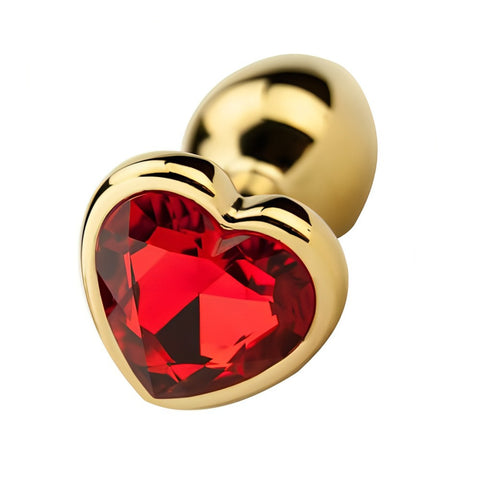Precious Metals Heart Shaped Butt Plug (Gold) – Jewelled Metal Butt Plug Default Title > Anal Range > Jewel Butt Plugs