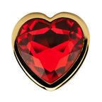 Precious Metals Heart Shaped Jewelled Butt Plug > Anal Range > Jewel Butt Plugs