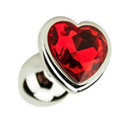 Precious Metals Heart Shaped (Silver) – Jewelled Metal Butt Plug > Anal Range > Jewel Butt Plugs