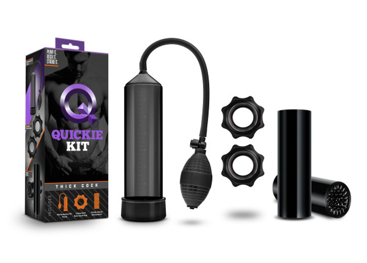Quickie Kit Thick Cock Black - Ultimate Stimulation Set > Sex Toys > Sex Kits